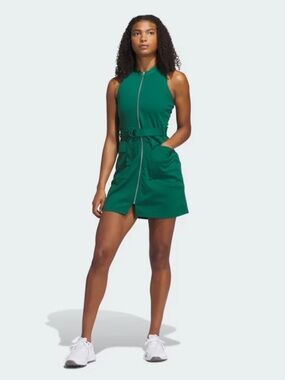 Adidas Go-To Green Zip Dress